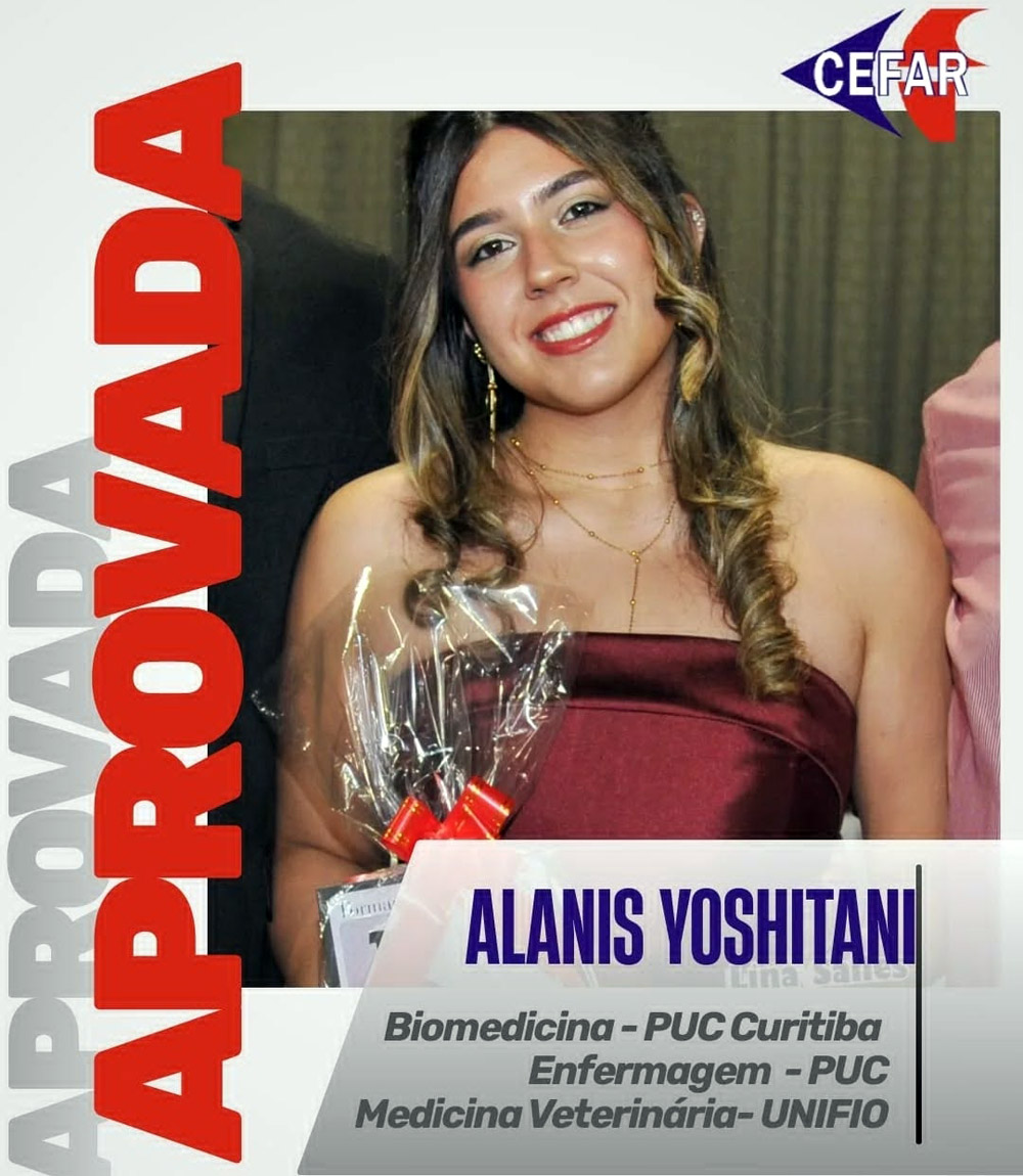 ALUNOS DO CEFAR CONQUISTAM NAS PRINCIPAIS UNIVERSIDADES