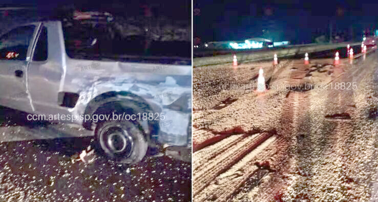 ACIDENTE NA SP-270 COM A SP-255 ENVOLVEU QUATRO CARRETAS E UM UTILITÁRIO