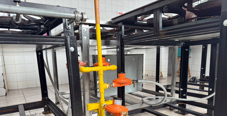 COZINHA PILOTO DE TIMBURI RECEBE MELHORIAS NO SISTEMA DE GÁS