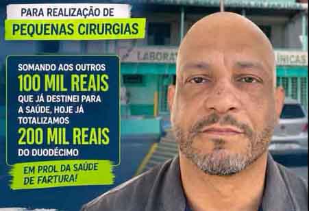 BRUNO GUAZZELLI GARANTE MAIS RECURSOS PARA SAÚDE DE FARTURA