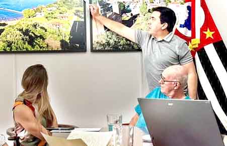 TIMBURI RECEBE REPRESENTANTES DA SECRETARIA ESTADUAL DE TURISMO