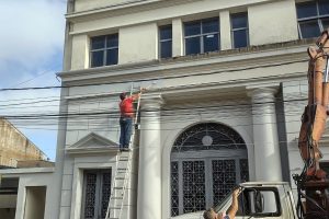 O antigo prédio da Prefeitura passou por uma reforma estrutural